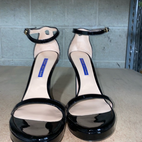 Stuart Weitzman Black Patent Leather Heels - Picture 1 of 4